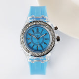 Luminous LED Children Watches Silicone Rubber Quartz Woman Man Wristwatch Glowing in the dark Bracelet Casual Clock for Kids