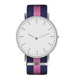 Hot Ultra Slim Quartz Watch Simple Nylon Band Relogio Masculino Fashion woman men Wristwatches 18 Styles