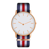 Hot Ultra Slim Quartz Watch Simple Nylon Band Relogio Masculino Fashion woman men Wristwatches 18 Styles