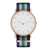 Hot Ultra Slim Quartz Watch Simple Nylon Band Relogio Masculino Fashion woman men Wristwatches 18 Styles
