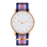 Hot Ultra Slim Quartz Watch Simple Nylon Band Relogio Masculino Fashion woman men Wristwatches 18 Styles