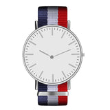 Hot Ultra Slim Quartz Watch Simple Nylon Band Relogio Masculino Fashion woman men Wristwatches 18 Styles