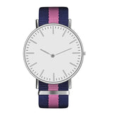 Hot Ultra Slim Quartz Watch Simple Nylon Band Relogio Masculino Fashion woman men Wristwatches 18 Styles