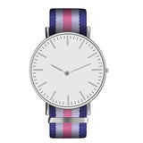 Hot Ultra Slim Quartz Watch Simple Nylon Band Relogio Masculino Fashion woman men Wristwatches 18 Styles