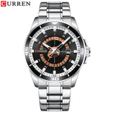 CURREN Stainless Steel Men's Watch Fashion Design Quartz Wristwatch with Date Clock Male Reloj Hombre Watch Men