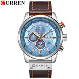 CURREN Top Luxury Brand Men Analog Digital Leather Sports Watches Men's Army Military Watch Man Quartz Clock Relogio Masculino