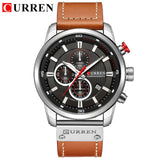 CURREN Top Luxury Brand Men Analog Digital Leather Sports Watches Men's Army Military Watch Man Quartz Clock Relogio Masculino