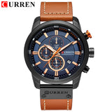 CURREN Top Luxury Brand Men Analog Digital Leather Sports Watches Men's Army Military Watch Man Quartz Clock Relogio Masculino