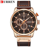 CURREN Top Luxury Brand Men Analog Digital Leather Sports Watches Men's Army Military Watch Man Quartz Clock Relogio Masculino