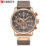 CURREN Top Luxury Brand Men Analog Digital Leather Sports Watches Men's Army Military Watch Man Quartz Clock Relogio Masculino