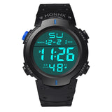 Fashion Waterproof Men's Boy LCD Digital Stopwatch Date Rubber Sport Watch Luminous wrist watch Luxury Brands Sport 2018 A80