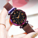 Ladies Watch Women Watch Magnetic Starry Sky Clock Quartz Wristwatch Women Watches reloj mujer relogio feminino Free Shipping