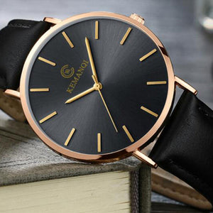 Mens Watches Top Luxury Brand Ultra thin Wrist Watch Men Watch Blue Glass Men's Watch Clock relogio masculino erkek kol saati