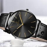 Mens Watches Top Luxury Brand Ultra thin Wrist Watch Men Watch Blue Glass Men's Watch Clock relogio masculino erkek kol saati