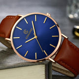 Mens Watches Top Luxury Brand Ultra thin Wrist Watch Men Watch Blue Glass Men's Watch Clock relogio masculino erkek kol saati