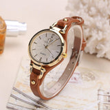 Women Casual Watches Round Dial Rivet PU Leather Strap Wristwatch Ladies Analog Quartz Watch Gift часы женские DOD886