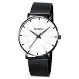 Fashion Men's Watches Stainless Steel Mesh Band Quartz Wrist Watch Man Luxury Business Sports Ultra-thin Clock Relogio Masculino