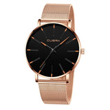 Fashion Men's Watches Stainless Steel Mesh Band Quartz Wrist Watch Man Luxury Business Sports Ultra-thin Clock Relogio Masculino