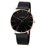 Fashion Men's Watches Stainless Steel Mesh Band Quartz Wrist Watch Man Luxury Business Sports Ultra-thin Clock Relogio Masculino