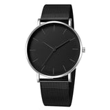 2019 Women Watches Mesh Band Stainless Steel Quartz Wristwatch Minimalism Lady Business Luxury Watches Simple Black reloj mujer