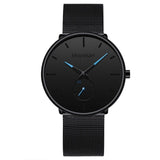 relogio masculino Men's Fashion Casual Watches Minimalist Men Business Clock Male Stainless Steel Mesh Belt Simple Quartz Watch