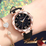 Women Watch Fashion Casual Leather Ladies Bracelet Watch Quartz Wrist Watch Starry Sky Female Clock reloj mujer relogio feminino