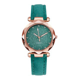 Ladies Fashion Korean Rhinestone Rose Gold Quartz Watch Female Belt Watch Women's Watches Fashion Leather Watch Women Watches