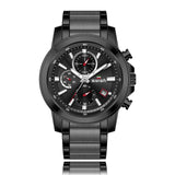 SWISH New Product Men's Fashion Watch Men's Sports Waterproof Black All Steel Quartz Watch Men's Clock Watch Relogio Masculino