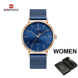 NAVIFORCE Women Watches Top Brand Luxury Waterproof Women Watch Fashion Couples Watch Bracelet donna orologio reloj mujer