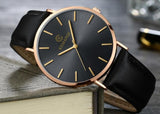 Ultra-thin Watch Men Casual Fashion Men's Watches Leather Band Business Men Quartz Watches Gift Male Clock relojes hombre 2019