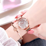 Luxury Diamond Women Watches 2019 Rose Gold Magnetic Ladies Wrist Watches For Women Bracelet Watch Female Clock Relogio Feminino