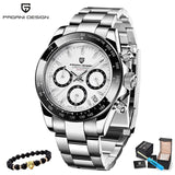 PAGANI DESIGN 2019 New Men's Watches Sport Quartz Watch Men Steel Waterproof Clock Male Fashion Chronograph Relogio Masculino