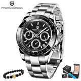 PAGANI DESIGN 2019 New Men's Watches Sport Quartz Watch Men Steel Waterproof Clock Male Fashion Chronograph Relogio Masculino