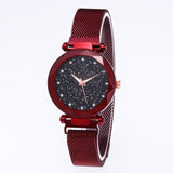 2019 New brand Starry Sky Women Watch Fashion Elegant Magnet Buckle Vibrato Purple Gold Ladies Wristwatch Luxury Women Watches