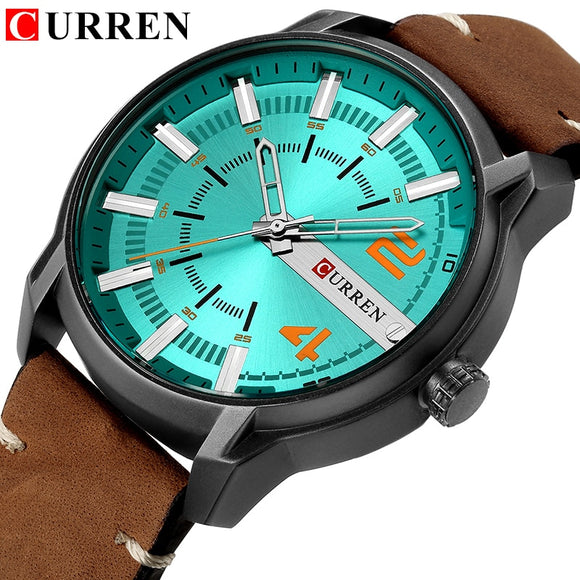 Luxury Brand CURREN Men Military Sports Watches Men's Quartz Clock Man Casual Leather Wrist Watch Relogio Masculino