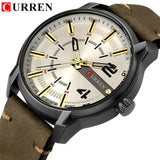 Luxury Brand CURREN Men Military Sports Watches Men's Quartz Clock Man Casual Leather Wrist Watch Relogio Masculino