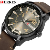 Luxury Brand CURREN Men Military Sports Watches Men's Quartz Clock Man Casual Leather Wrist Watch Relogio Masculino