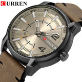 Luxury Brand CURREN Men Military Sports Watches Men's Quartz Clock Man Casual Leather Wrist Watch Relogio Masculino