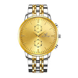 Men Watches New ORLANDO Fashion Quartz Watch Men's Silver Gold Plated Stainless Steel Wristwatch Masculino Relogio Drop Shipping