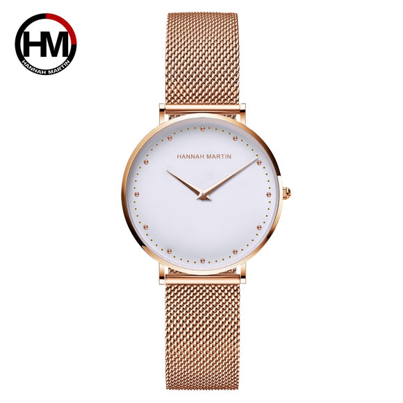 Women Watches Top Brand Luxury Fashion Japan Quartz Movement Stainless Steel Rose Gold Waterproof Wrist watches relogio feminino