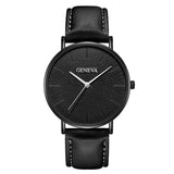 Fashion Men's Leather Casual Analog Quartz Wrist Watch Business Watches Analog horloges Simple Assista polshorloge Manner B40