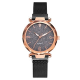 Rose Gold Women Watch 2019 Top Brand Luxury Magnetic Starry Sky Lady Wrist Watch Mesh Female Clock For Dropship relogio feminino