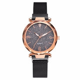 Hot Selling Women Magnet Buckle Starry Sky Watch Luxury Ladies Stainless Steel Quartz Watch Relogio Feminino Dropshipping