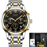 2019 New Watches Men Luxury Brand LIGE Chronograph Men Sports Watches Waterproof Full Steel Quartz Men's Watch Relogio Masculino