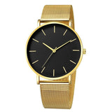 2019 Women Watches Mesh Band Stainless Steel Quartz Wristwatch Minimalism Lady Business Luxury Watches Simple Black reloj mujer
