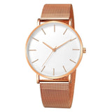 2019 Women Watches Mesh Band Stainless Steel Quartz Wristwatch Minimalism Lady Business Luxury Watches Simple Black reloj mujer