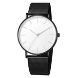 2019 Women Watches Mesh Band Stainless Steel Quartz Wristwatch Minimalism Lady Business Luxury Watches Simple Black reloj mujer