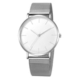 2019 Women Watches Mesh Band Stainless Steel Quartz Wristwatch Minimalism Lady Business Luxury Watches Simple Black reloj mujer