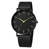 2019 Women Watches Mesh Band Stainless Steel Quartz Wristwatch Minimalism Lady Business Luxury Watches Simple Black reloj mujer